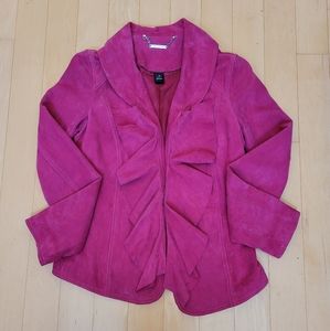 White House Black Market Suede Jacket